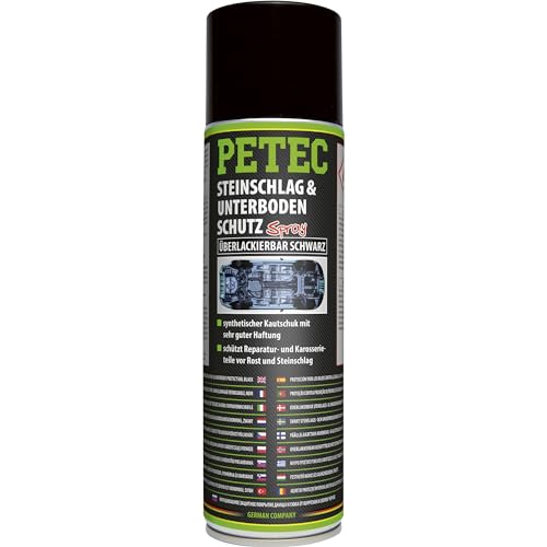 PETEC Unterbodenschutz Spray Steinschlagschutz überlackierbar. 500 ml...