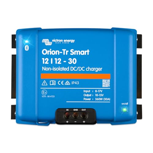 Victron Energy Orion-Tr Smart 12/12-Volt 30 Amp 360-Watt DC-DC Ladebooster,...