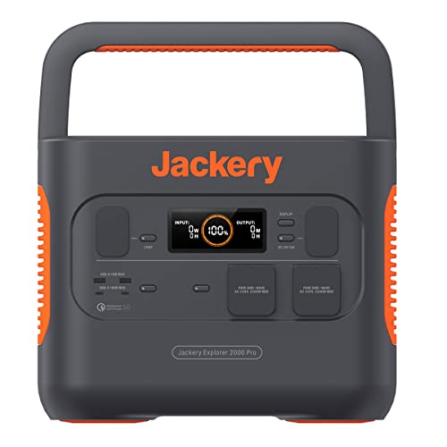 Jackery Explorer 2000 PRO, 2160Wh Tragbare Powerstation mit 230V/2200W...
