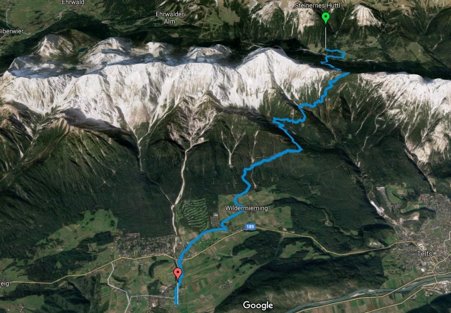 L1 Alpenüberquerung Tillfußalm bis Obermieming