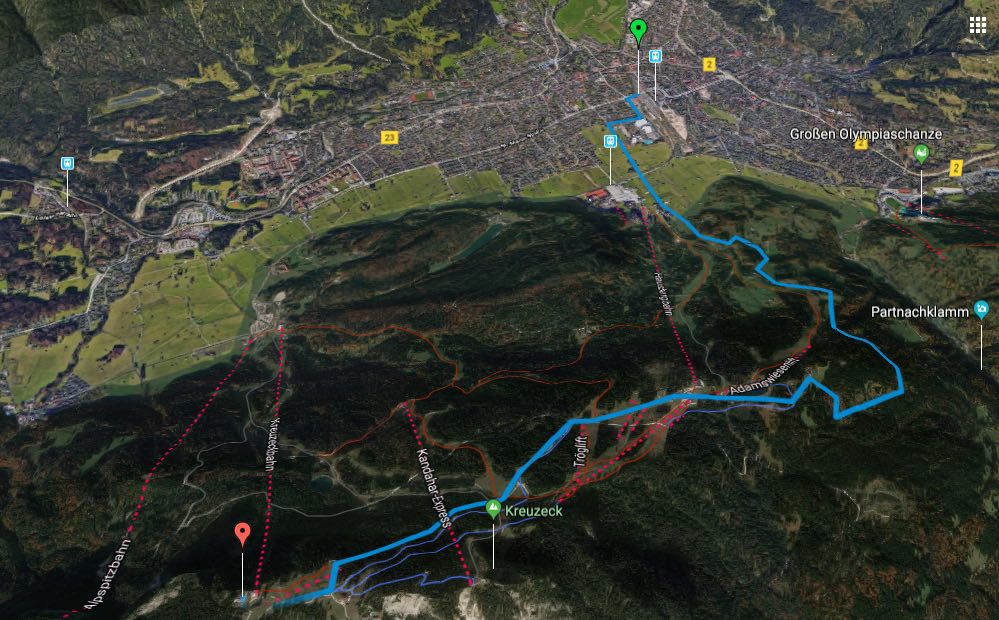 Alpenüberquerung L1 Garmisch-Partenkirchen zum Kreuzeckhaus
