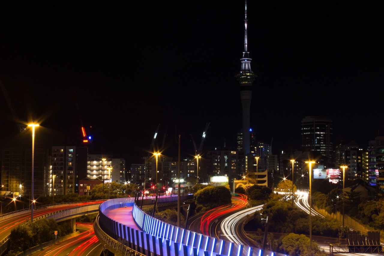 Fotospots Neuseeland Skyline Auckland