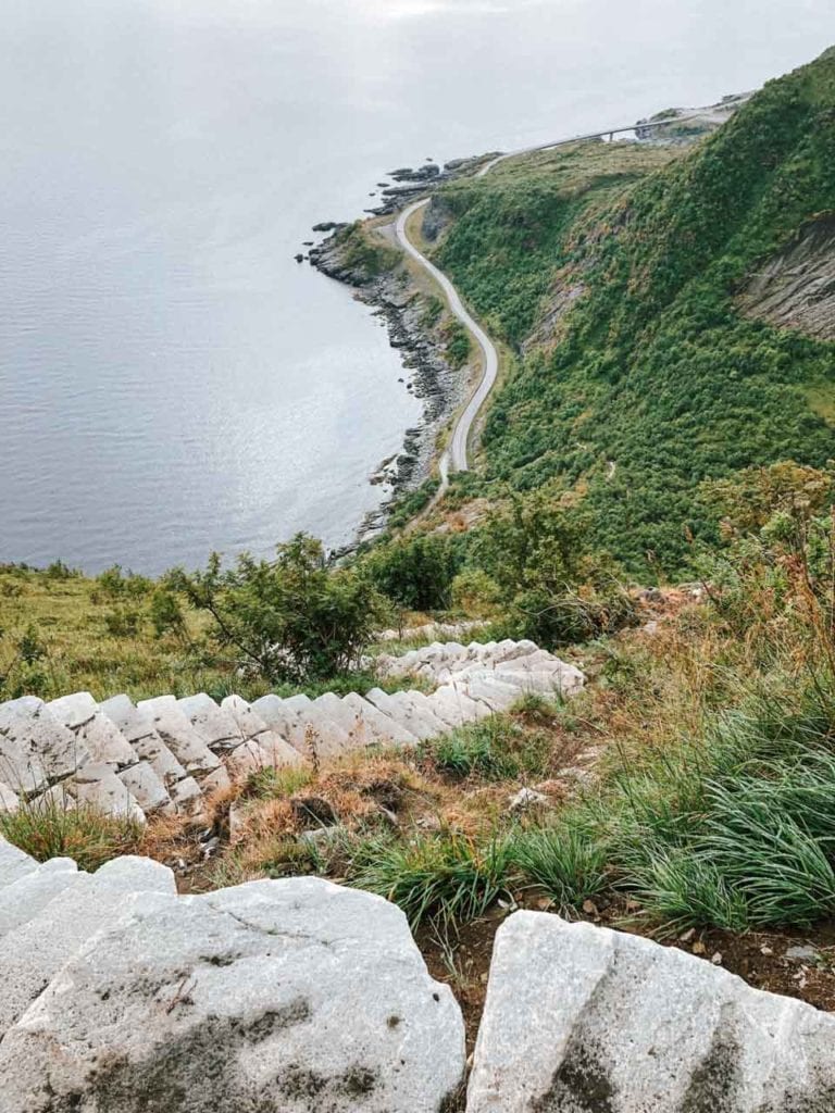 Panorama auf Reinebringen Wanderung Lofoten