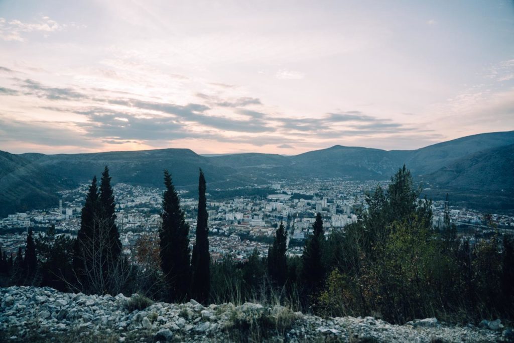 Panorama Aussicht auf Mostar