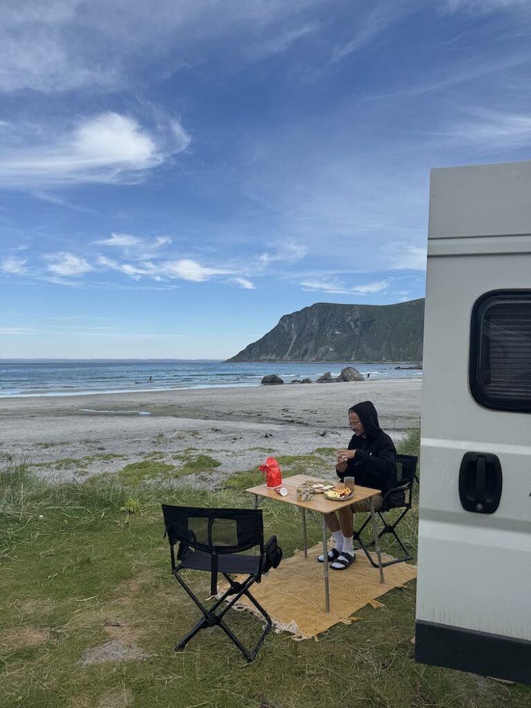 Beach Camp auf den Lofoten