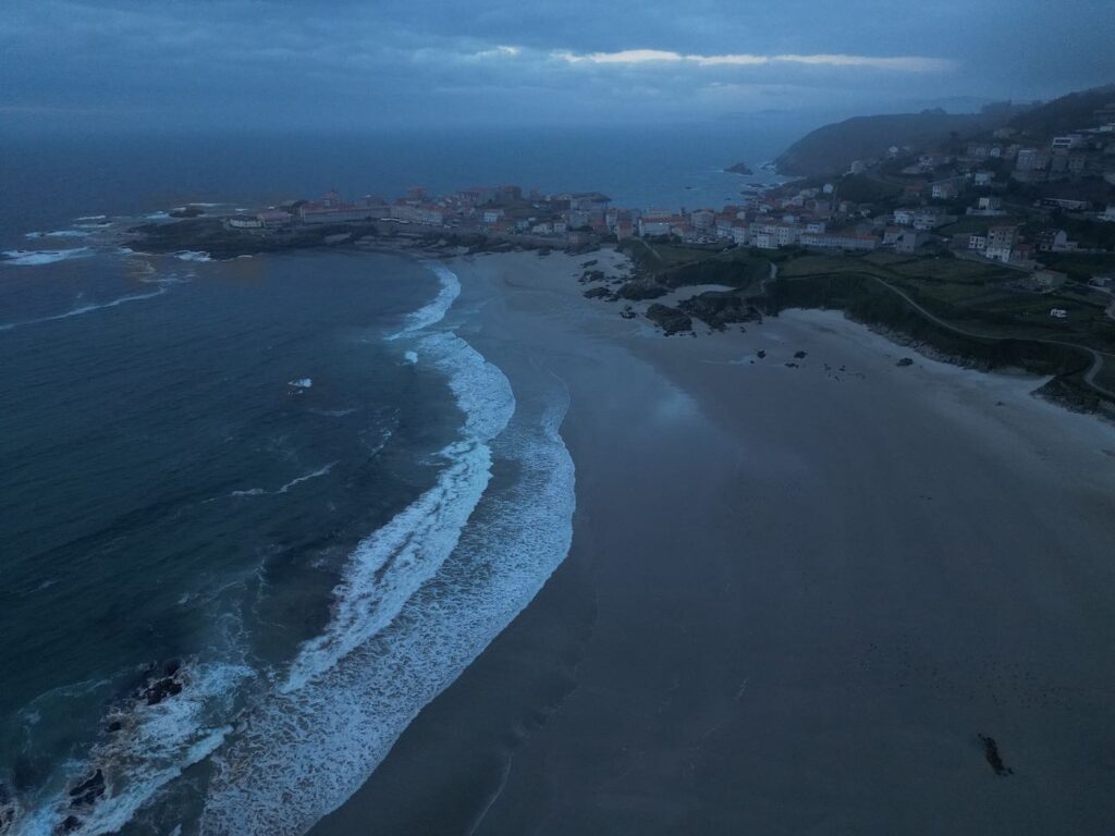 Muschelbucht in Caion in Nordspanien