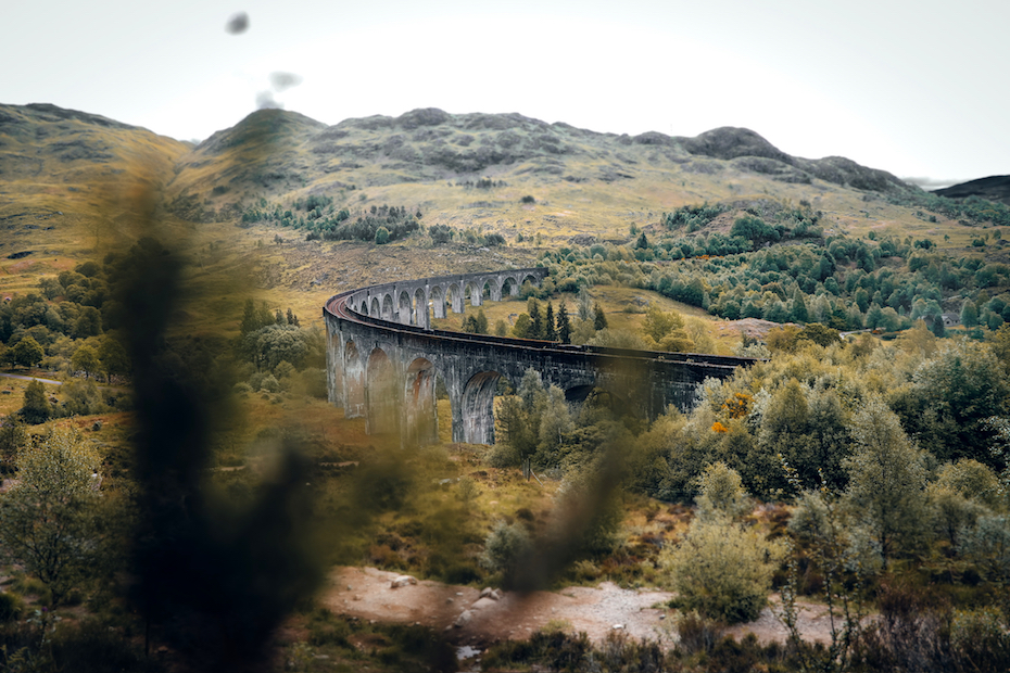 das berühmte Glenfinnan Viadukt in Schottland