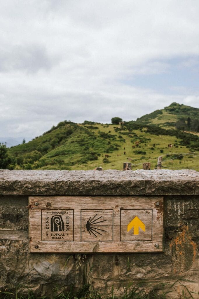 Auch im Jaizkibel Gebirge verläuft ein Teil des berühmten Camino de Santiago